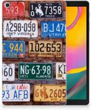 B2Ctelecom Samsung Galaxy Tab A 10.1 (2019) Tablethoesje - Kentekenplaten