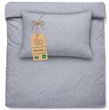 TRANKIELO® Omkeerbaar baby beddengoed 100x135cm Katoen Rits Galaxy
