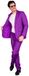 Widmann - Kostuum Mr. Purple, paars pak, jas en broek, Showman, Disco Fever, Casino themafeest