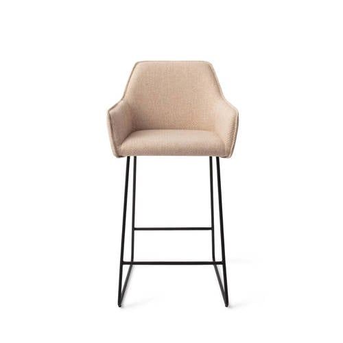 Jesper Home Barkruk Hofu Slide Black - Wild Walnut (zithoogte 65cm)