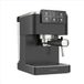 Klarstein SteelPresso Touch-espressomachine – 20 bar, 1350 W, roestvrij staal, melkopschuimer, touchscreen, watertank van 1,5 l, cappuccino- en lattemachine, compact design
