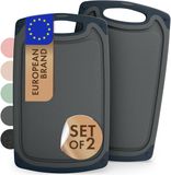 Blumtal Snijplank Kunststof Variera - BPA Vrij - 25 x 15 cm - Grijs - Set van 2