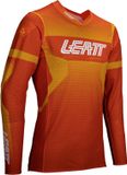 Leatt Moto 5.5 UltraWeld Flame Oranje Geel Motocross Jersey Maat S