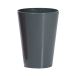Prosper Plast Coubi Pot de fleurs, 13 x 17 cm, Gris foncé