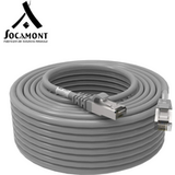 Cordon RJ45 gris Cat6a surmoulé FTP 100 Ohms LSOh - Longueur - 30 mètres