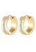 Elli Oorbellen voor dames, creolen met zirkoniasteentjes, basic, glamour, elegant, in 925 sterling zilver