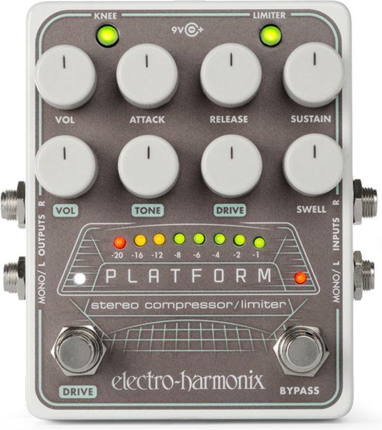 Electro Harmonix Platform Stereo CompressorLimiter - Effect-unit voor gitaren