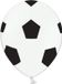 Partydeco Ballonnen Voetbal Zwart/Wit - 6 stuks