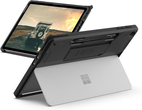 Urban Armor Gear UAG Scout Backcover met handstrap voor de Microsoft Surface Pro 12 - Black