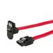 ROLINE câble HDD SATA 6.0 Gbit/s avec fermeture à clip, coudé 1,0m - Rouge