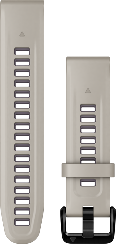 Garmin Siliconen Bandje Crème/Zwart 20mm