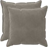 vidaXL Taie d'oreiller 2 pcs bois gris clair 70 x 70 cm velours