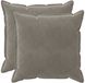 vidaXL Taie d'oreiller 2 pcs bois gris clair 70 x 70 cm velours