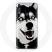 Maniacase Etui voor Huawei P30 Lite Siberische Husky Blauwe Ogen