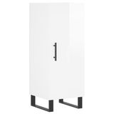 vidaXL Dressoir Hoogglans Wit 34,5x34x90 cm