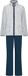 Pastunette Huispak Nordic Bloom Fleece/Badstof Blauw Rits Maat 50