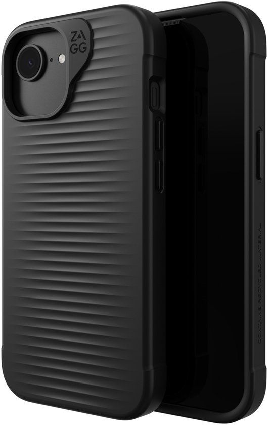 ZAGG Luxe Snap Hoesje Geschikt voor Apple iPhone 17e/16e/15/14/13 - Graphene Back Cover - Zwart