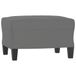 VidaXL Pouf 60x50x41 cm microfibre dark grey
