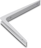 Dulimex Support d'étagère - Aluminium - Blanc - 15 x 10 cm - 50 kg