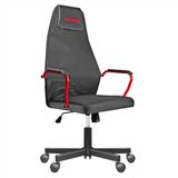 Nuwo Grid Gamingstoel, draaibaar, in hoogte verstelbaar, ergonomische bureau- en bureaustoel, ademende zitting en rugleuning, draagkracht 110 kg, rood
