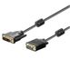 Akyga AK-AV-03 câble DVI 1,8 m DVI-I Noir