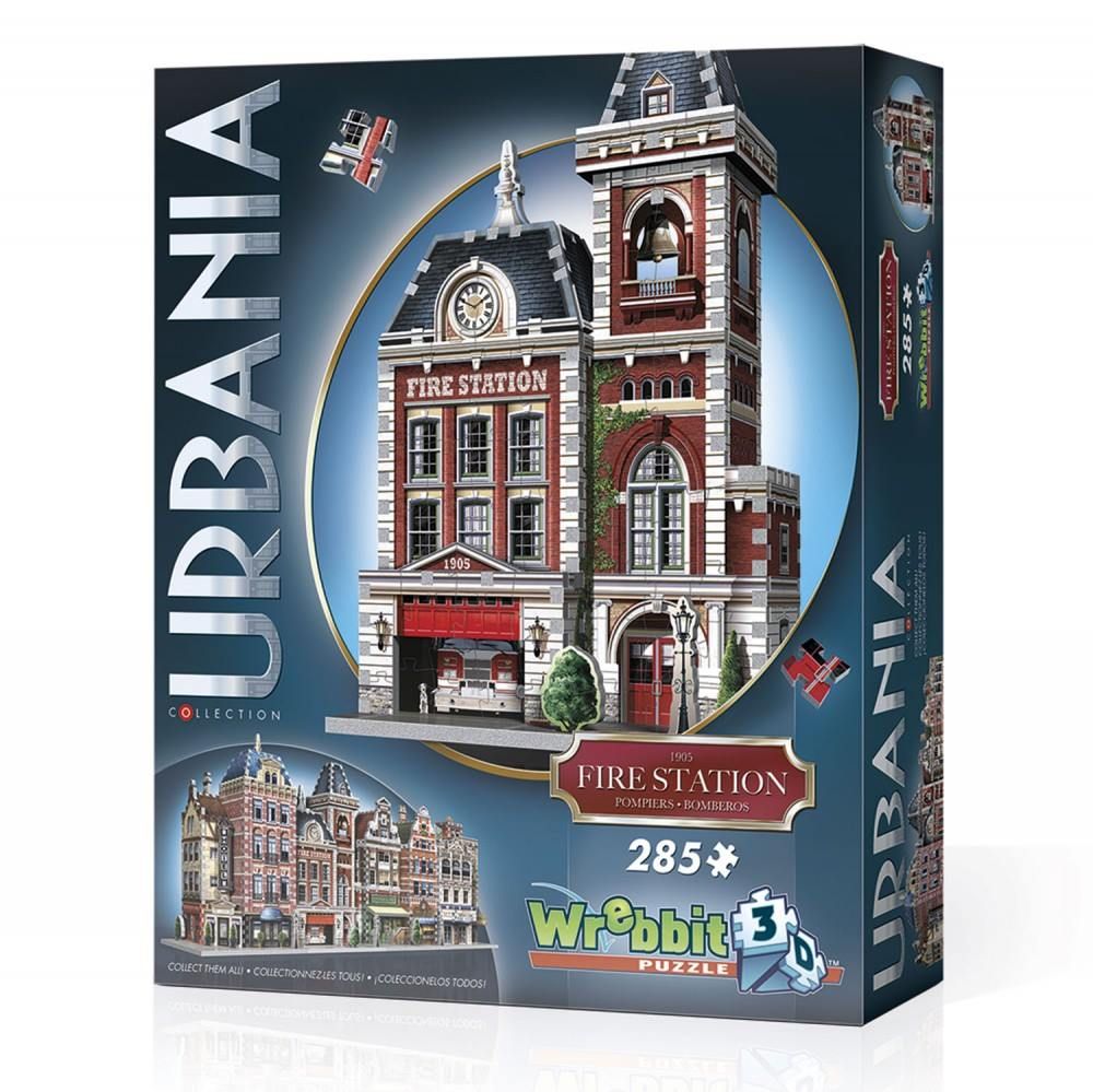 Wrebbit 3D Puzzel - Urbania Fire Station - 285 stukjes