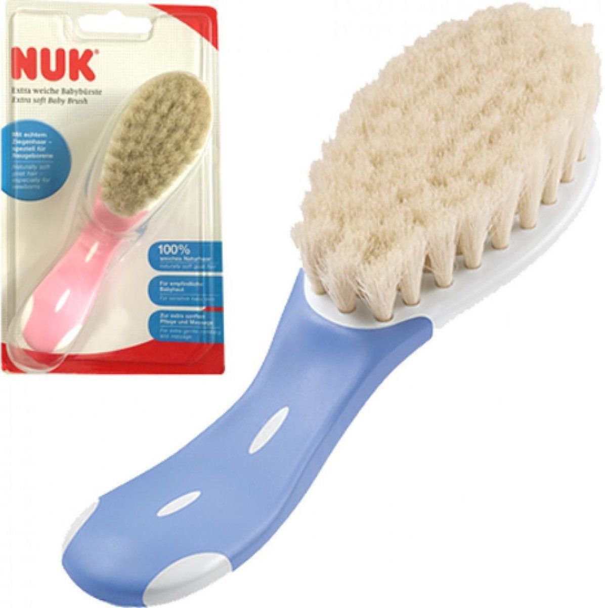 NUK extra zachte babyborstel - Rose kleur