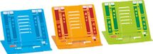 Brunnen 1040401 leesstandaard (met anti-slip noppen, gesorteerd in blauw, oranje, groen)