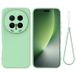 Honor Coque Honor Magic8 Pro en silicone liquide avec dragonne - Verte