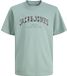 JACK&JONES T-shirt à col rond et manches courtes pour garçon, taille 140, Mineral Blue