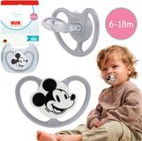 sarcia.eu NUK DISNEY Mickey Mouse Air Fopspeen, orthodontische siliconen fopspeen voor baby's 6-18 maanden + etui