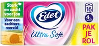Edet Ultra Soft Toiletpapier 4 Laags - 2 x 16 stuks - Voordeelverpakking