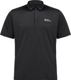 Jack Wolfskin Delfami Polo Shirt 1809801-6000 Mannen Zwart Maat S
