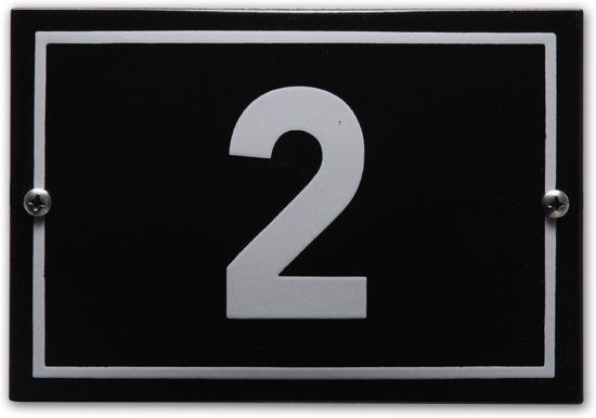 EmailleDesign® Huisnummer model Phil nr. 2