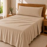 Degrees home Premium 3-delige beddengoedset, hoeslaken, dekbedovertrek en kussensloop, microvezel polyester, voor bedden van 90 cm breed