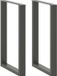 vidaXL Bartafelpoten 2 stuks U-vormig 60x(90-91)cm staal antraciet
