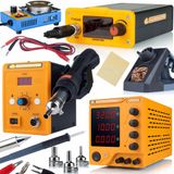Rosfix Laboratoriumvoeding AmpRush RARES-3210 - Regelbaar 0–32V 10A - Werkplaatsset Soldeerbout T12