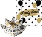 Paperdesign Oud en Nieuw servetten - 20x - wit/goud/zwart - 33 x 33 cm - 3-laags