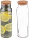 Secret de Gourmet Carafe avec bouchon en liège - 2 pièces - verre - 1 L