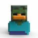 Numskull Minecraft Tubbz Mini PVC Figure Zombie 5 cm