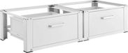 IVOL Wasmachine en droger verhoger - 2 lades - Wit