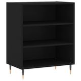 VidaXL Dressoir Zwart Bewerkt Hout 57x35x70 cm