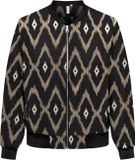 ONLY CARMAKOMA CARAZTA LIFE LS BOMBER JACKET WEH - Meisjes - Gewatteerde jas - Polyester/Elastaan - Zwart - Maat 54