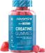 Novomins Creatine Gummies 5000 mg - Creatine Monohydraat - voor Fysieke Prestatie - Laboratorium-Geverifieerd - 90 Gummies - Aardbei
