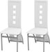 vidaXL Eetkamerstoelen 2 stuks kunstleer wit