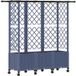 Maison Exclusive - Jardinière surélevée avec treillis et toit, gris, 163,5 x 40 x 142 cm, polypropylène