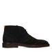 Manfield Zwarte Suède Desertboots Met Veters - Maat 42