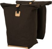 AGU Convoy Clean - Dubbele Fietstas - 34L - Waterdicht Canvas - Roll-top sluiting - MIK bevestiging - Bruin