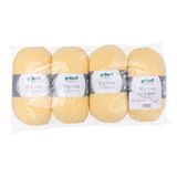 Gründl Big Lisa Premium brei- en haakgaren, 4 bollen à 250 g, pastelgeel