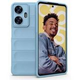 Techsuit Hoesje geschikt voor Xiaomi Redmi Note 15 Pro 5G - Magic Shield Silicone Back Cover - Blauw